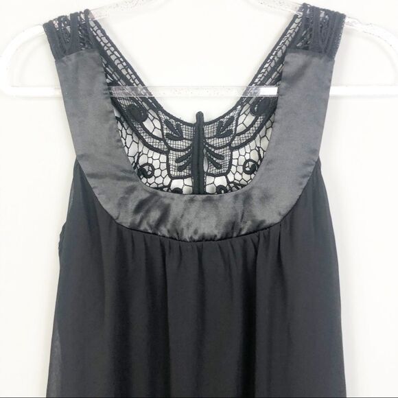 LA BELLE | Black Butterfly Back Dress Size Large - Picture 3 of 6